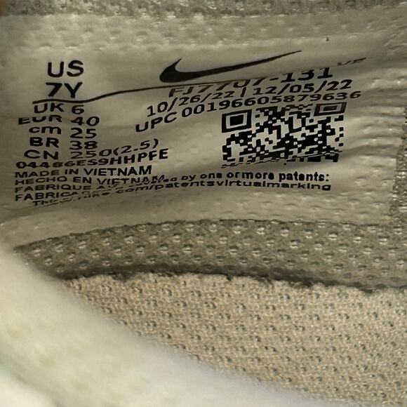 Nike Dunk Low White/Mint Foam Phantom Paisley Print Athletic Shoes Size 7 - Picture 10 of 10